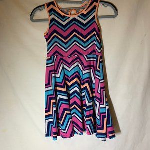 Girls Geometric Tank Dress